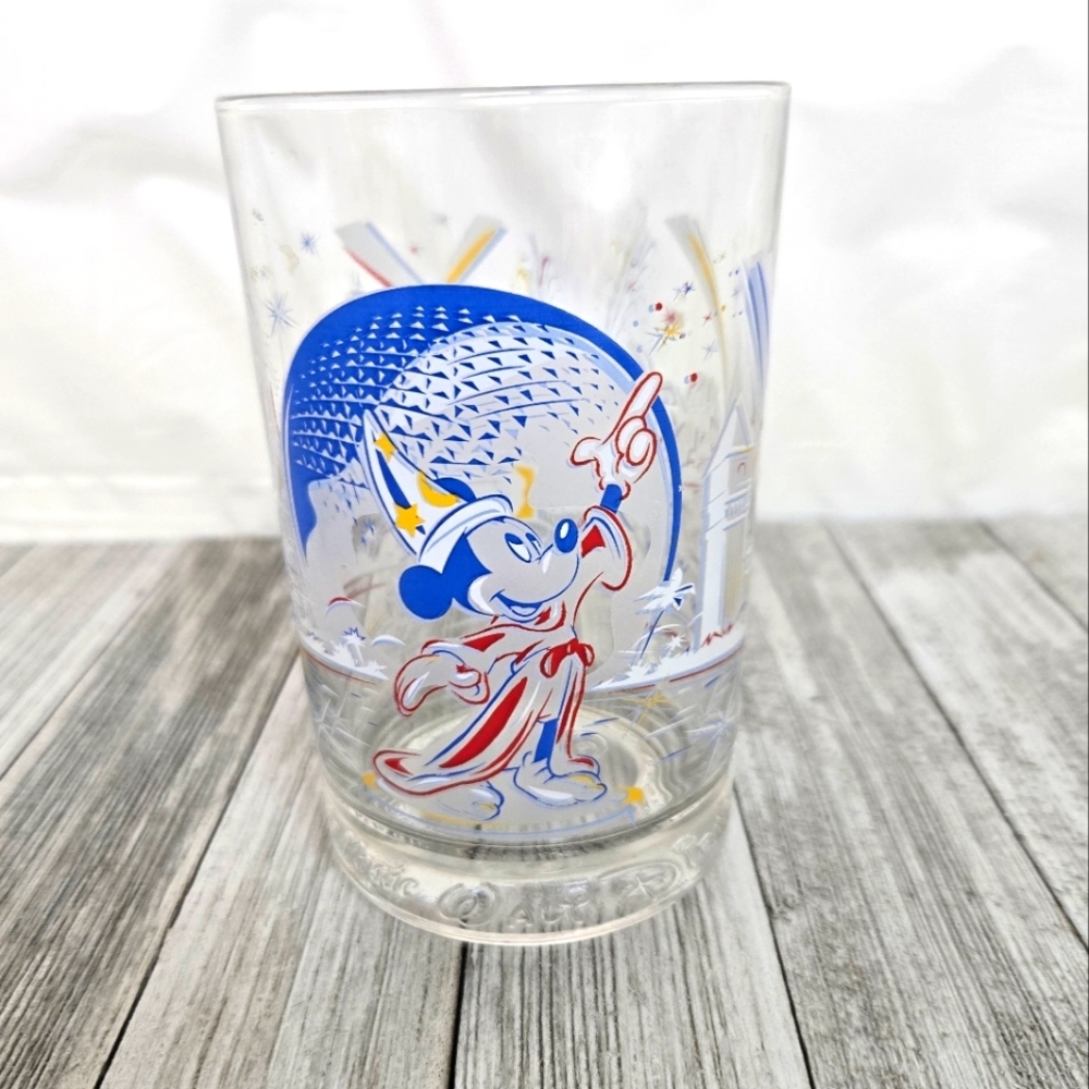 McDonald's 1996 Disney World Mickey Mouse Collectible 25th Anniversary Glass